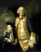 Sir Joshua Reynolds Portrait of Francis Holburne with his son, Sir Francis Holburne, 4th Baronet oil on canvas